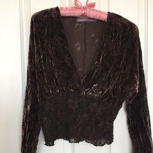 Velvet blouse, brand new